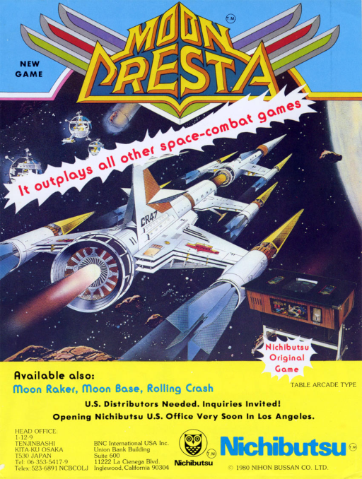 Moon Cresta (Nichibutsu, old rev) MAME2003Plus Game Cover